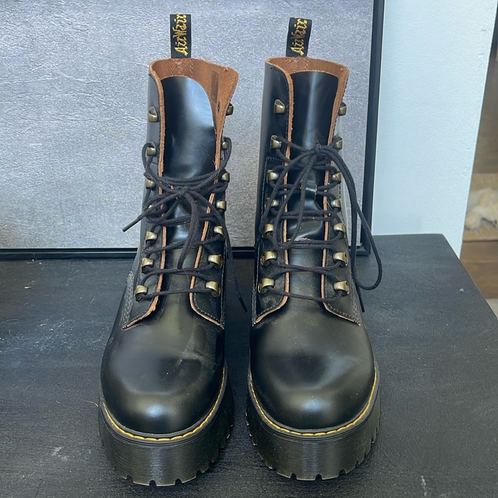 Dr. Martens Black Lace Up Women's Boots